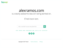 Tablet Screenshot of alexramos.com